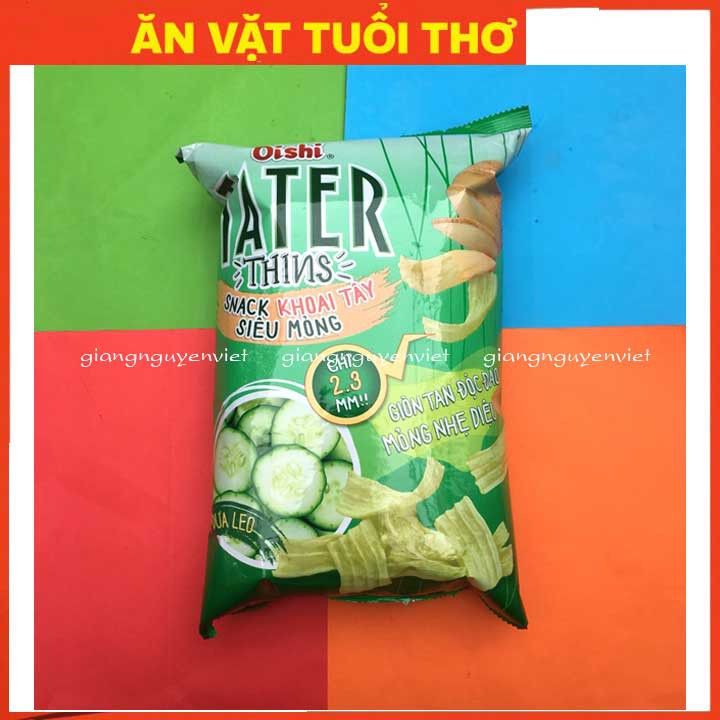 snack Oishi Tater Thins vị dưa leo