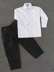 setelan seragam sekolah hitam putih laki-laki panjang sd kelas 1-6 {non set}