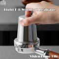Vision 51-53/58mm Coffee Dosing Cup 304 Stainless Steel Dosing Cup Powder Feeder Part for Coffee Tamper Espresso Coffee Machine Tools for Milk Tea Shops Homes Coffee Shops. 