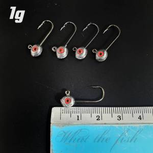 หัวจิ๊กจิ๋ว ขนาด1g / 1.8g / 3g  หัวจิ๊กกลม เหยื่ออาจิ หัวจิ๊กปลายาง หัวจิ๊ก R143