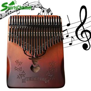 Sportschannel Kalimba 21 Phím Chuyên Nghiệp Ngón Tay Cái Đàn Piano Với Lỗ Âm Thanh Xách Tay Mbira ngón tay Piano Quà Tặng Cho Trẻ Em Và Người Lớn Người Mới Bắt Đầu
