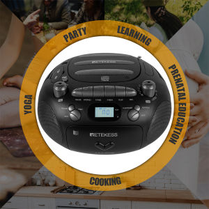 Retekess TR630 TR621 Portable CD Player and Cassette Recorder Boombox AM FM Radio USB/TF Card Playback Support Stereo Sound Headphone Jack and Remote Control Gift for Family Retekess Tr619 - Lazada