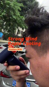 Orashare HF06 Portable Turbo Jet Fan 100 Gear Speed Strong Wind 4500mAh Rechargeable 3 in 1Hand Fan