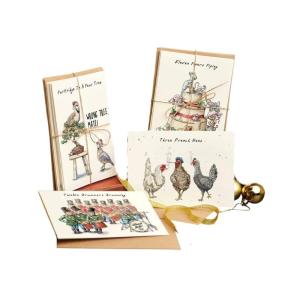 Twelve Days of Christmas Set 12 Day of Christmas Funny Gift Cards with Envelopes 2025 Merry Greeting Bulk Pack Ornaments for Neighbors