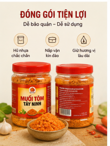 🧂 MUỐI TÔM TÂY NINH – GIA VỊ CHẤM TRÁI CÂY BÁNH TRÁNG HẢI SẢN