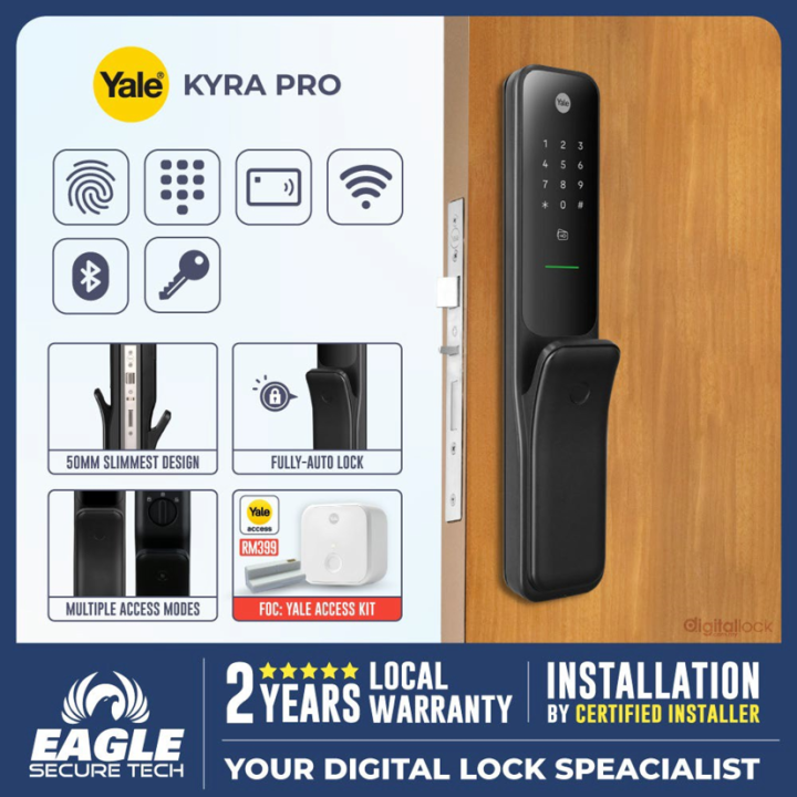 YALE Kyra Pro Super Slim Design Smart Lock with Fingerprint by Yale