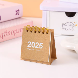 SHUNAICHI English 2025 2026 Mini Simple Small Desk Calendar Pocket Portable Daily Memo Calendar Planner Desktop Decor Office Stationery