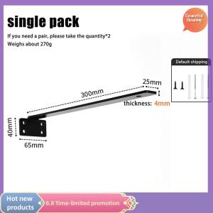 Graceful 1 Set Heavy Duty Cast Iron Shelves Brackets Floating Shelf Brackets 4MM Thicked Invisible L Brackets For Shelves Support