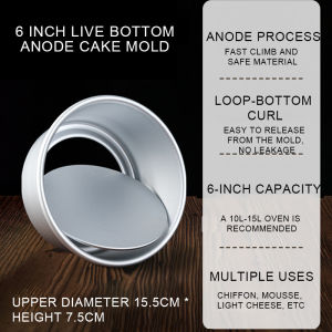 Round Cake Pan 4 / 6 Inch Non-Stick Aluminum Alloy Baking Tray & Pans Cake Mould Removable Bottom DIY Leakproof Cakes Pastry Molds Oven-Safety Bakeware Cheesecake Chiffon Pan