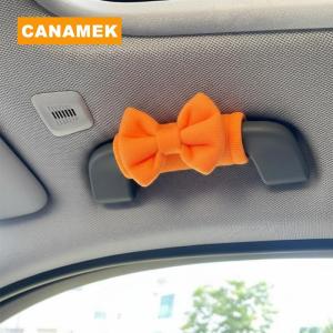 【CANAMEK】 Bow Cute Car Roof Handle Cover Anti Scratch Durable Protective Sleeve for Car Interior Handles for Women Daily Accessory
