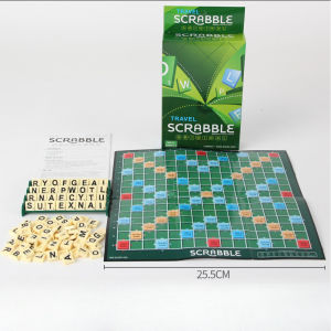 SKISOPGO Scrabble Cross Words Board Game Educational Puzzle Letter Game Spelling Alphabet For Kid Family Game