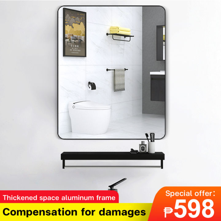 Hilton Bathroom mirror Rectangular mirror in the wall Perforated free ...
