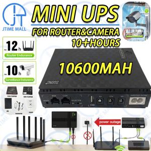 10600mAh UPS power supply for CCTV Mini Dc backup power for Wifi Router Modem Security Camera Battery 12V 5V Ultra -long battery life