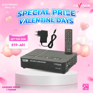 ADVANCE - Set Top Box TV Digital Full HD 1080p dengan WiFi & Youtube STP-A01 - Hitam