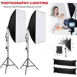Professional Photography softbox Lighting soft box With Tripod E27 Photographic Bulb Continuous Light System for Photo studio