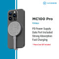 HAGIBIS MC100/MC100 PRO 100W M.2 USB3.2 Gen2 10Gbps Full Speed Transfer PD100W SSD Enclosure with Magsafe, Supports 2TB Capacity for iPhone, Tablet and Laptop. 