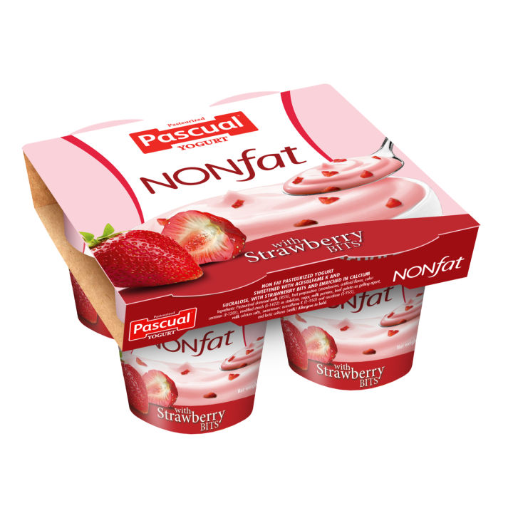 Pascual Creamy Delight Yogurt Nonfat Strawberry 100g x 4 Lazada PH