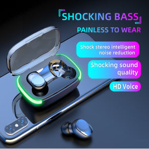 Mezone Y60 Wireless Headphone Bluetooth Original Gaming Headset 5.1 Earphone Two-way Talk Fast Charging Gaming Earbuds Touch Control With Microphone Waterpoof For OPPO Vivo Samsung Android
