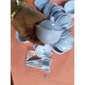 Hũ nhựa đựng gia vị sa tế melamine cao cấp trăng bóng có nắp và muỗng loại 150 ml - hu 44
