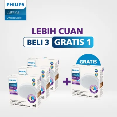 Philips Lampu Panel LED Beli 3 Gratis 1 Philips Radiantline Downlight SSW 105 9W WH recessed IDOL