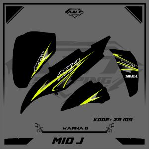 Striping Stiker Mio J Transparan Bening Semifull Stiker UV Transparan Simpel Keren ZR109