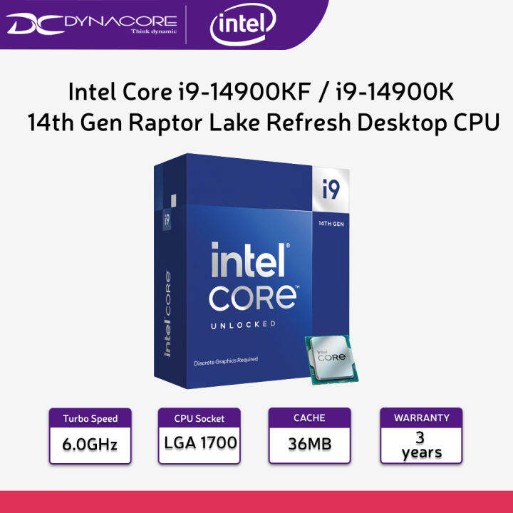 Intel Core I9-14900KF / I9-14900K 14th Gen Raptor Lake Refresh Desktop ...