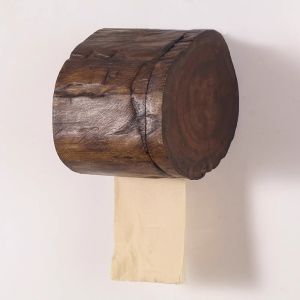 ถังกระดาษทิชชูชำระห้องน้ำแขวนผนังกระบอกกระดาษทิชชูไม้วินเทจบ้านโรงแรมห้องน้ำม้วนกระดาษกระบอกกระดาษห้องน้ำม้วนกล่องกระดาษ กล่องทิชชู่ไม้เนื้อแข็ง