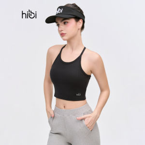 Áo croptop tập Yoga Gym Hibi Sports CR835 kiểu ba lỗ 2 dây vải thun gân kèm mút ngực