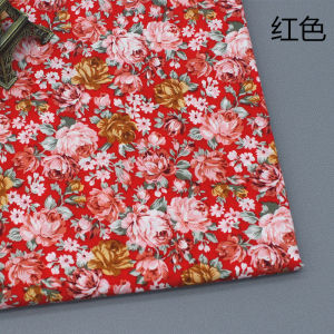 Premium Cotton Printed Fabric Large Floral Design Sewing Material for Dress Shirt DIY Soft Durable Clothing Fabric