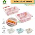 Rak Kulkas Multifungsi Serbagunan / Storage Box Kulkas /Rak Tambahan Kulkas Serbaguna Sliding Rack Multifungsi Organizer Kulkas. 