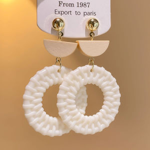 Phong cách dân tộc Boho Bông tai tua dài 2024 Bông tai retro cao cấp mới.0