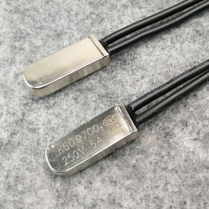 2pcs KSD9700 5A 250V NC normally closed normally open NO metal housing Thermal protector 100C 135C 150C