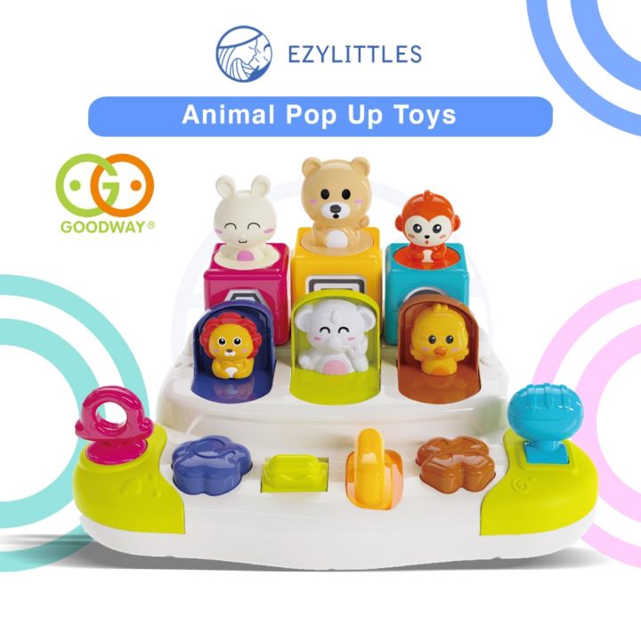 GOODWAY Baby Pop Up Animal Toy Early Learning Development