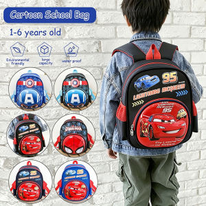Kindergarten Kids School Backpack Boys Girls Cars Spiderman Primary PENNSOY Bags