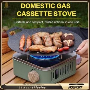 【HOSPORT】Camping Cassette Stove with Storage Bag Picnic Cooking Stove Multi-Purpose Mini Cassette Stove for Emergency Situation