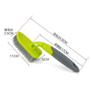 Bàn chải giặt đồ cầm tay 1701 chất liệu nhựa PP có tay cầm tiện dụng phù hợp đánh cổ áo giặt đồ giày dép màu sắc đáng yêu nhã