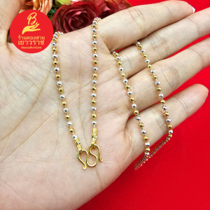 สร้อยคอสองกษัตริย์หัวจรวดลายไข่ปลาตัดลาย ความยาว 16 นิ้ว ทำจากทองเหลือง ใส่ได้ทุกโอกาส ไม่ลอกไม่ดำ ใส่อาบน้ำได้ รูปถ่ายจากสินค้าจริง