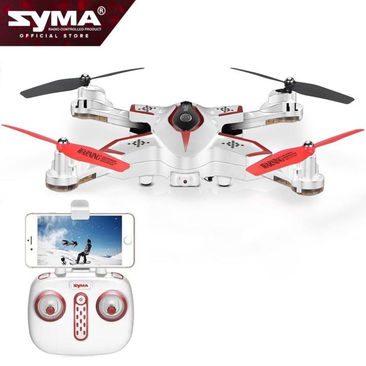 SYMA Toys X56W Wi-Fi FPV G-sensor Foldable Drone 4CH 6-axis Gyro RC  Quad copter RTF with Altitude Hold Headless Mode Track-controlled Mode