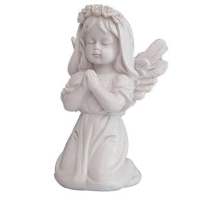 RGFV Creative Mini Home Decoration Delicate Gift Pray Little Angel Unique Garden Sculpture Winged Angel Statue Resin Crafts Ornaments