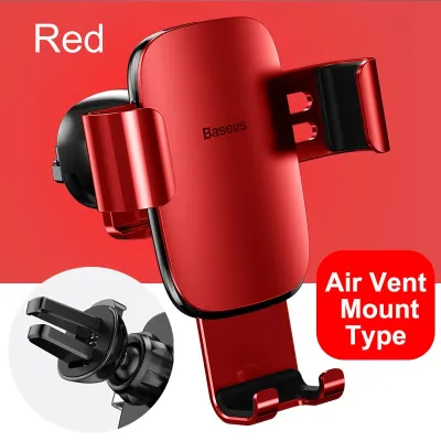 Baseus Car Phone Holder for Car Air Vent / CD Slot Mount Phone Holder Stand for iPhone Samsung Metal Gravity Mobile Phone Holder