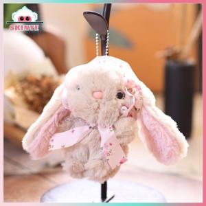 Skinye [Ready Stock] Kawayi Cute Cute Bunny Plush Toy Cartoon Stuffed Bunny Doll Keychain Lovely Bag Pendant Backpack Hanging Decoration Birthday Gifts