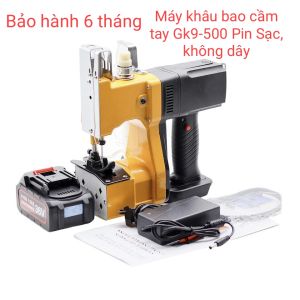 Máy khâu bao cầm tay dùng Pin sạc không dây GK9-500 siêu tiện dụng năng suất cao