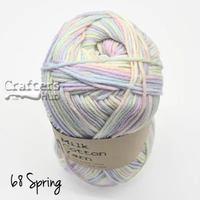 Pastels 5-ply milk cotton yarn 100g