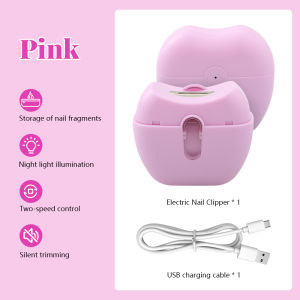💖Fast Delivery Baby Electric Safety Nail Clipper Rechargeable Nail Trimmer Set with LED Light