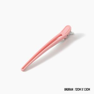 Jepit Bebek Plastik Aluminium Panjang 12cm Jepitan Roll Rambut PER 2PCS