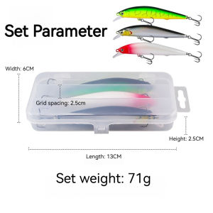 10CM 9.5G Minnow Fishing Lure Sinking Suspending Hard Bait Long Casting Trolling Lure 3 Colors for Sea River Lake Fishing