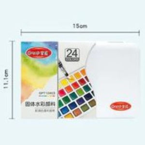 ส่งจากไทย แท้100% สีน้ำก้อน พร้อมพู่กันแทงค์ 12/24สี สีน้ำตลับ สีน้ำหลุม ชุดสีน้ำ เซทสีน้ำ สีน้ำ