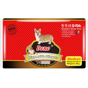 Dono Dog Disposable Diaper or Male Wraps - Mini XXS XS Small Medium Large XL XXL - Female Dono Diaper Male Dog Diaper