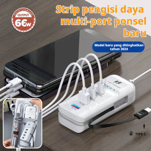 CBL034 PD0224 Pengisi Daya Dinding USB Type-C 66W Dengan 4 Port USB+Type C