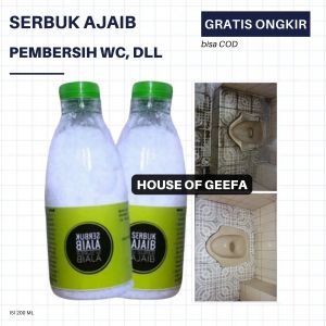 House of Geefa - 200ml Serbuk Ajaib Pembersih Lantai Toilet WC Kerak Wajan Panci Ember Kamar Mandi Westafel Dapur - Penghilang Noda Membandel